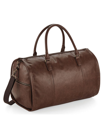 Quadra NuHide Garment Weekender qd880 - Tan O S - Customisable Bags