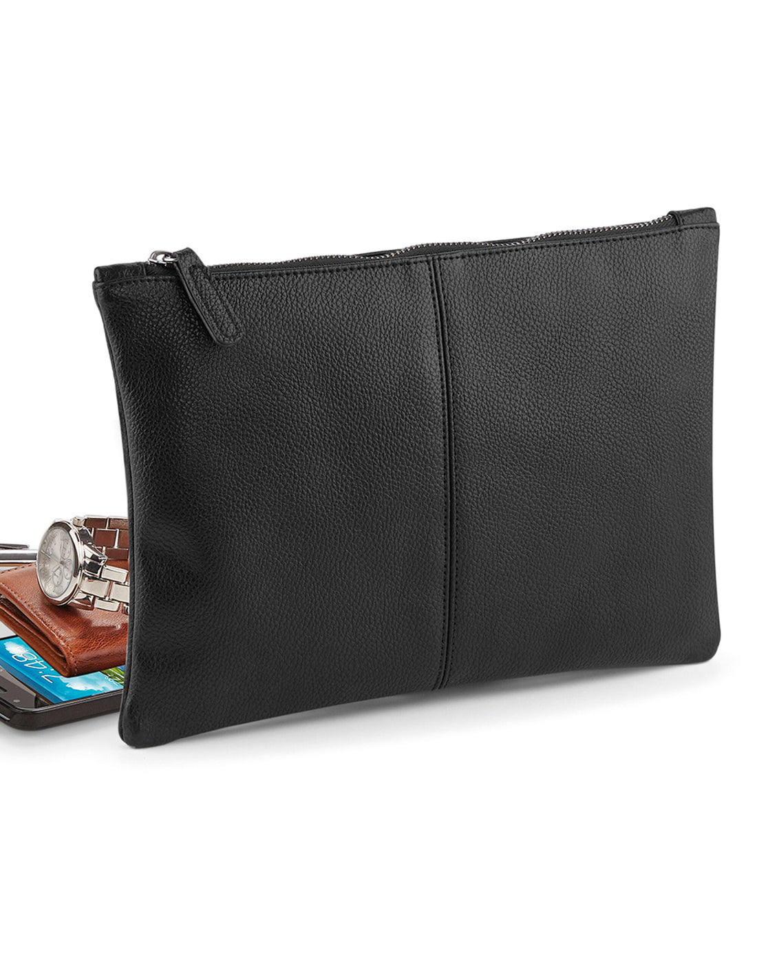 Quadra NuHide Accessory Pouch qd889 - Black O S - Customisable Bags
