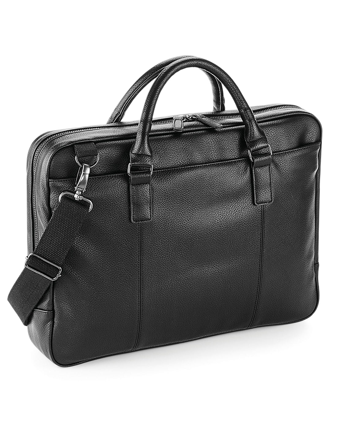 Quadra NuHide Slimline Laptop Brief qd892 - Black O S - Customisable Bags