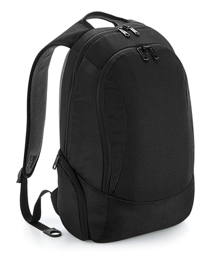 Quadra Vessel Slimline Laptop Backpack qd906 - Black O S - Customisable Bags