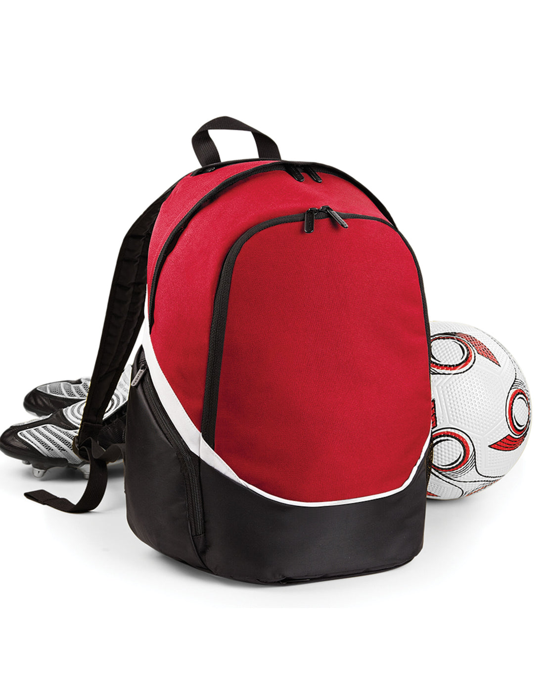 Quadra Pro Team Backpack qs255 - Classic Red Black White O S - Customisable Bags