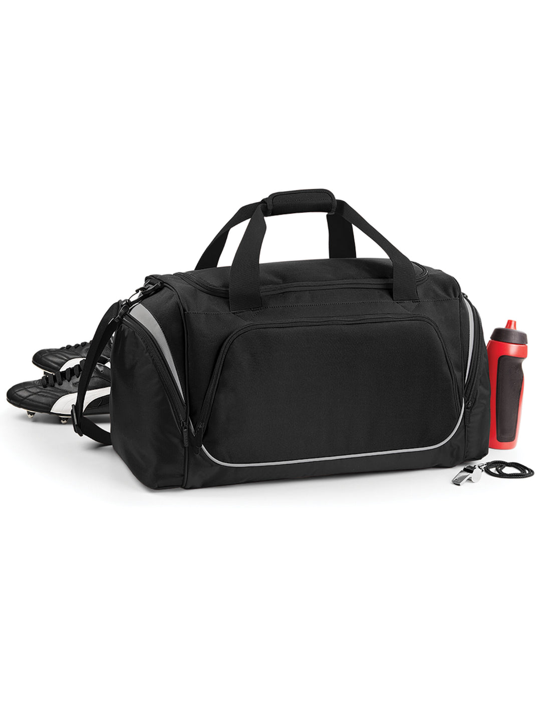 Quadra Pro Team Holdall qs270 - Black Grey O S - Customisable Bags