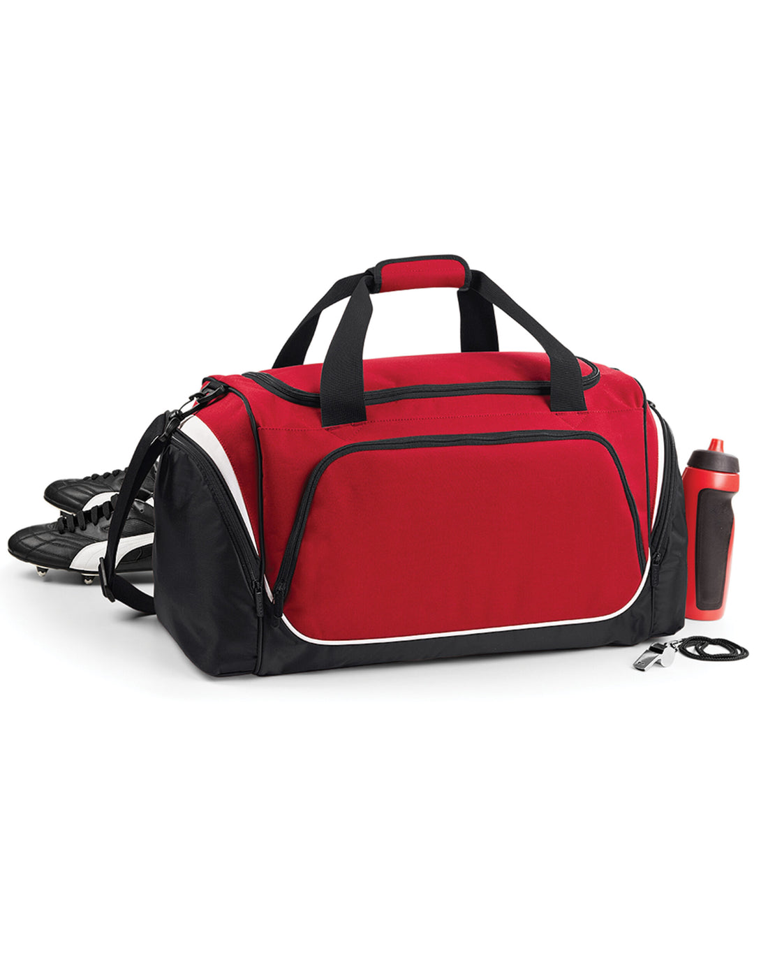 Quadra Pro Team Holdall qs270 - Classic Red Black White O S - Customisable Bags