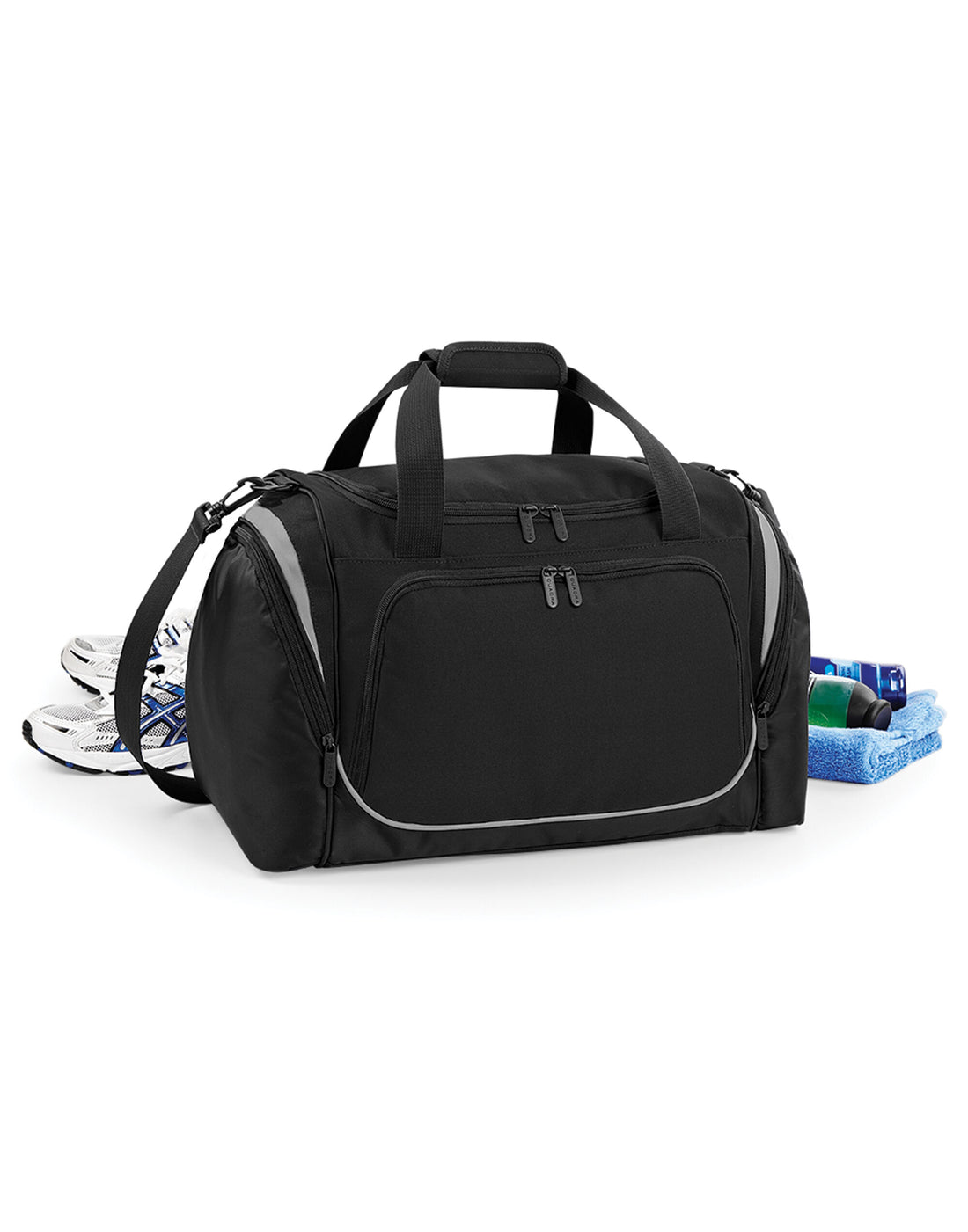 Quadra Quarda Pro Team Locker Bag qs277 - Black Grey O S - Customisable Bags