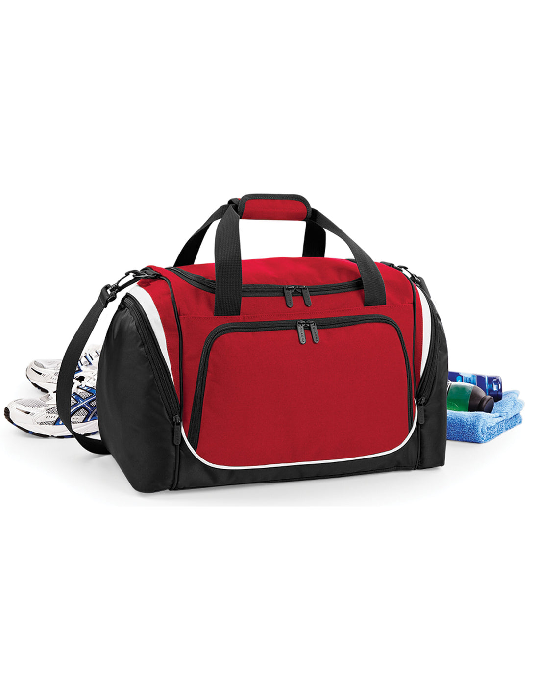 Quadra Quarda Pro Team Locker Bag qs277 - Classic Red Black White O S - Customisable Bags