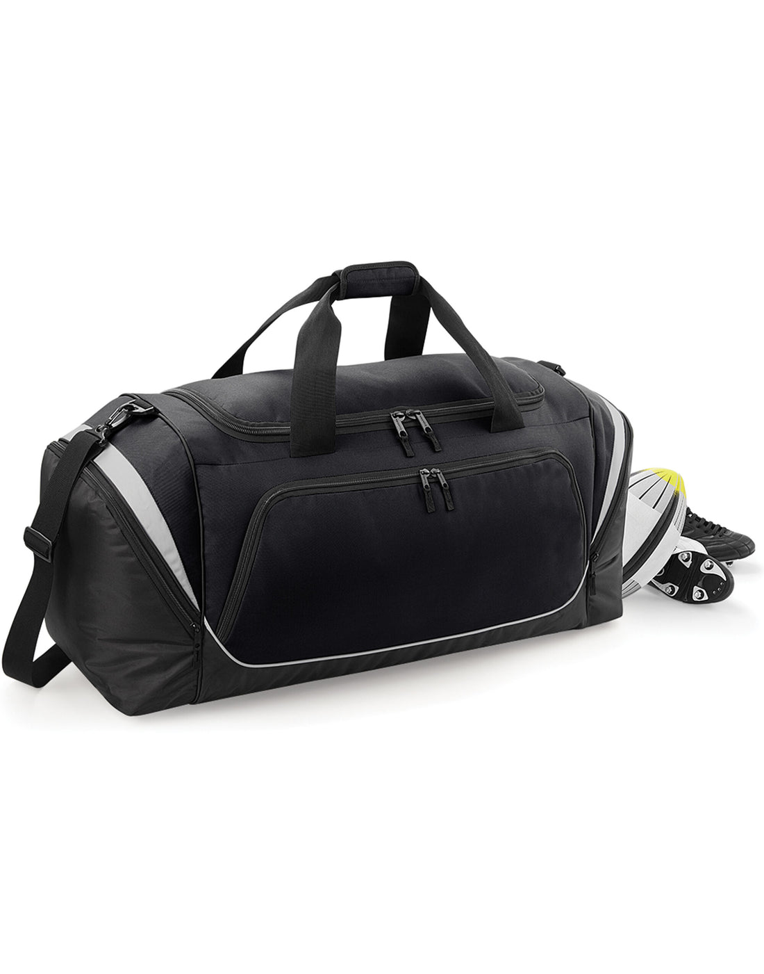Quadra Pro Team Jumbo Kit Bag qs288 - Black Light Grey O S - Customisable Bags