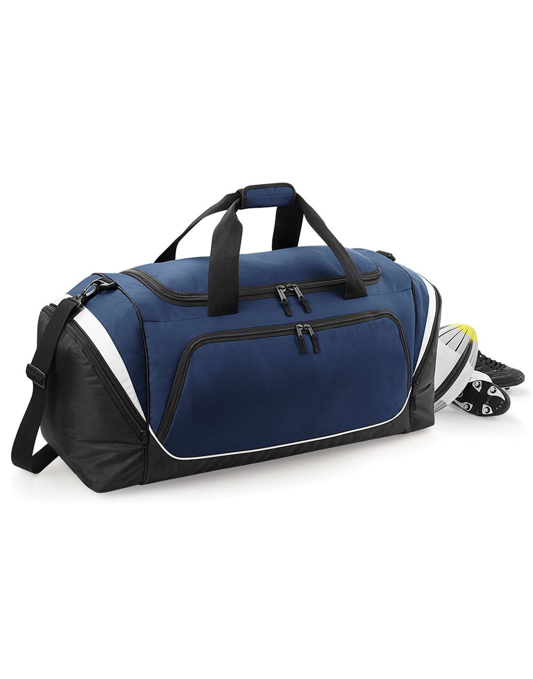 Quadra Pro Team Jumbo Kit Bag qs288 - French Navy Black White O S - Customisable Bags