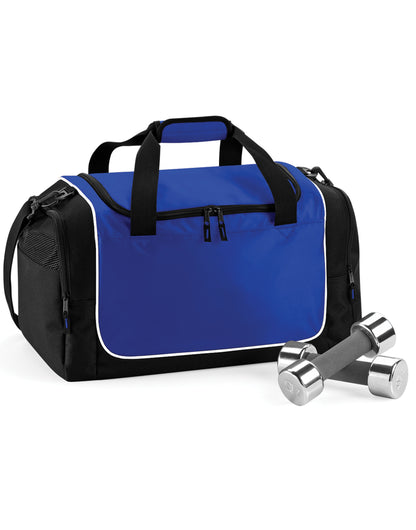 Quadra Teamwear Locker Bag qs77 - Bright Royal Black White O S - Customisable Bags
