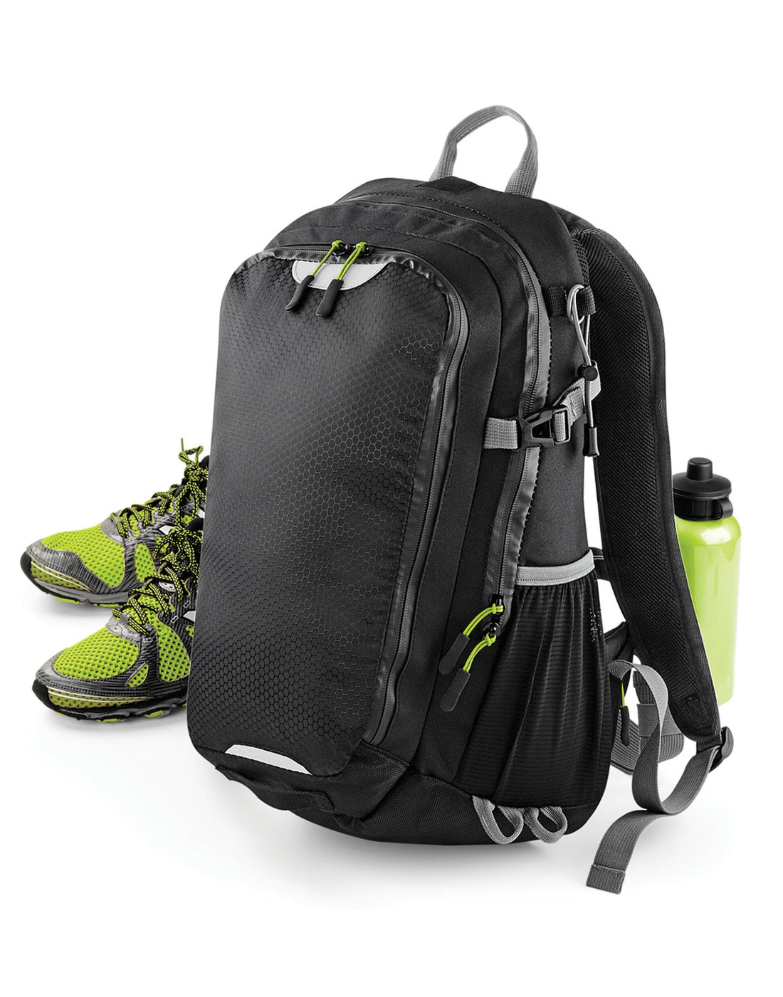 Quadra SLX 20 Litre Daypack qx520 - Black O S - Customisable Bags