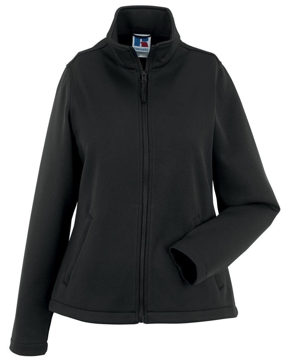 Russell Collection Russell Ladies Smart Softshell Jacket R040F - Black - Customisable Softshell Jacket
