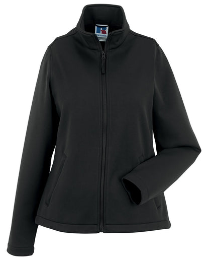 Russell Collection Russell Ladies Smart Softshell Jacket R040F - Black - Customisable Softshell Jacket