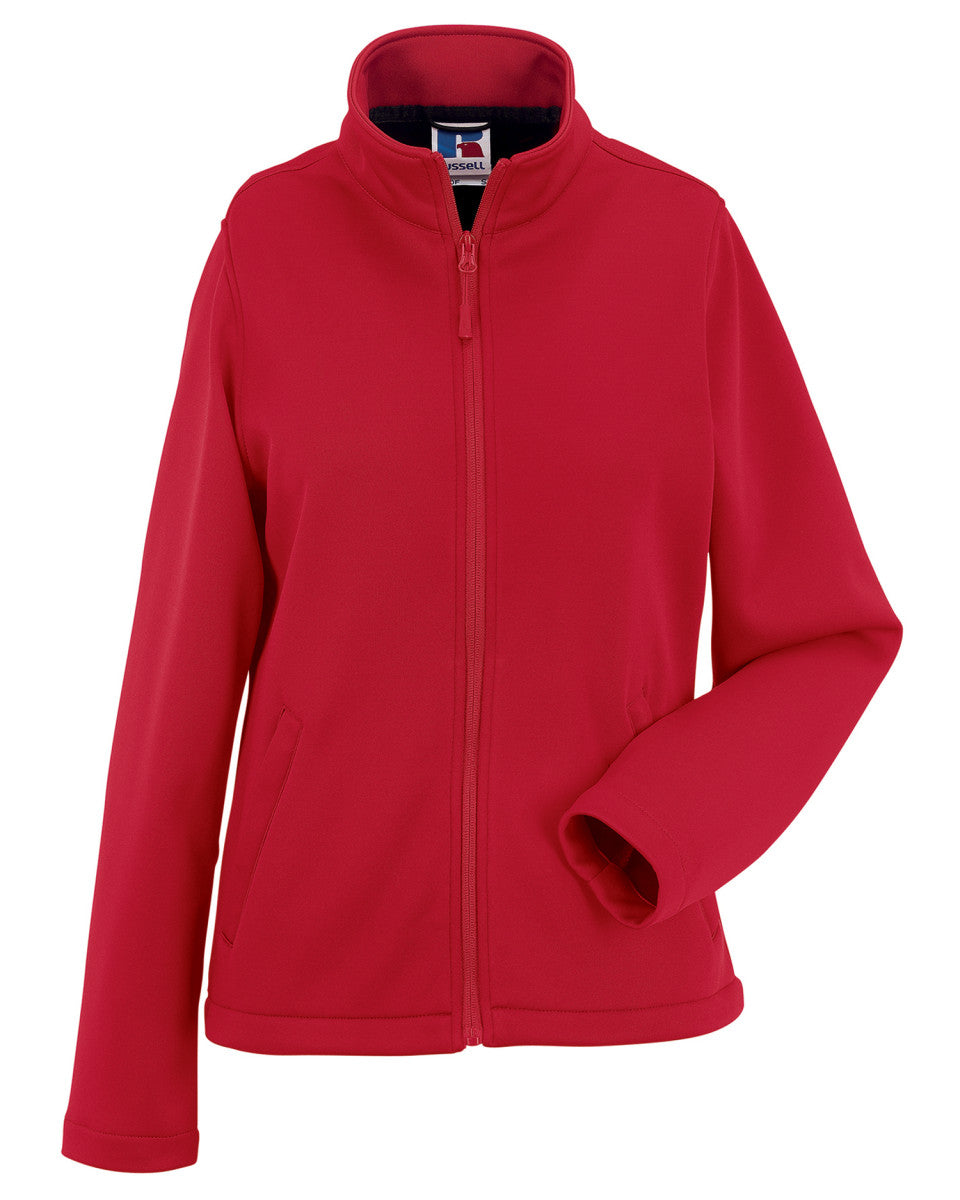 Russell Collection Russell Ladies Smart Softshell Jacket R040F - Classic Red - Customisable Softshell Jacket