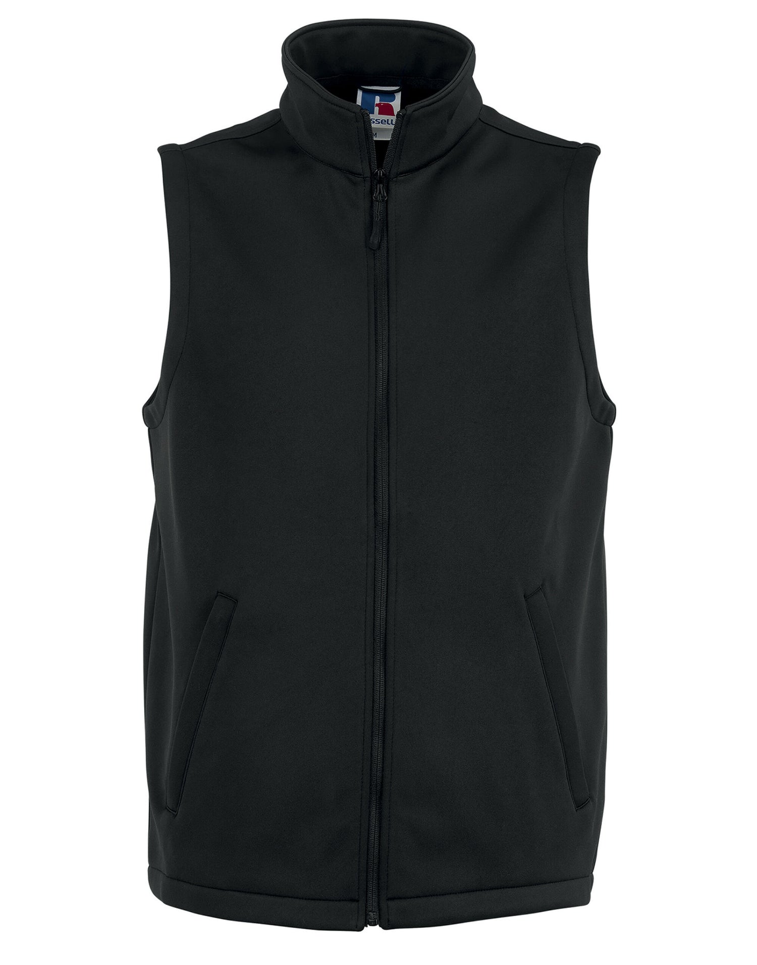 Russell Collection Russell Mens Smart Softshell Gilet r041m - Black - Customisable Gilets &amp; Body Warmers