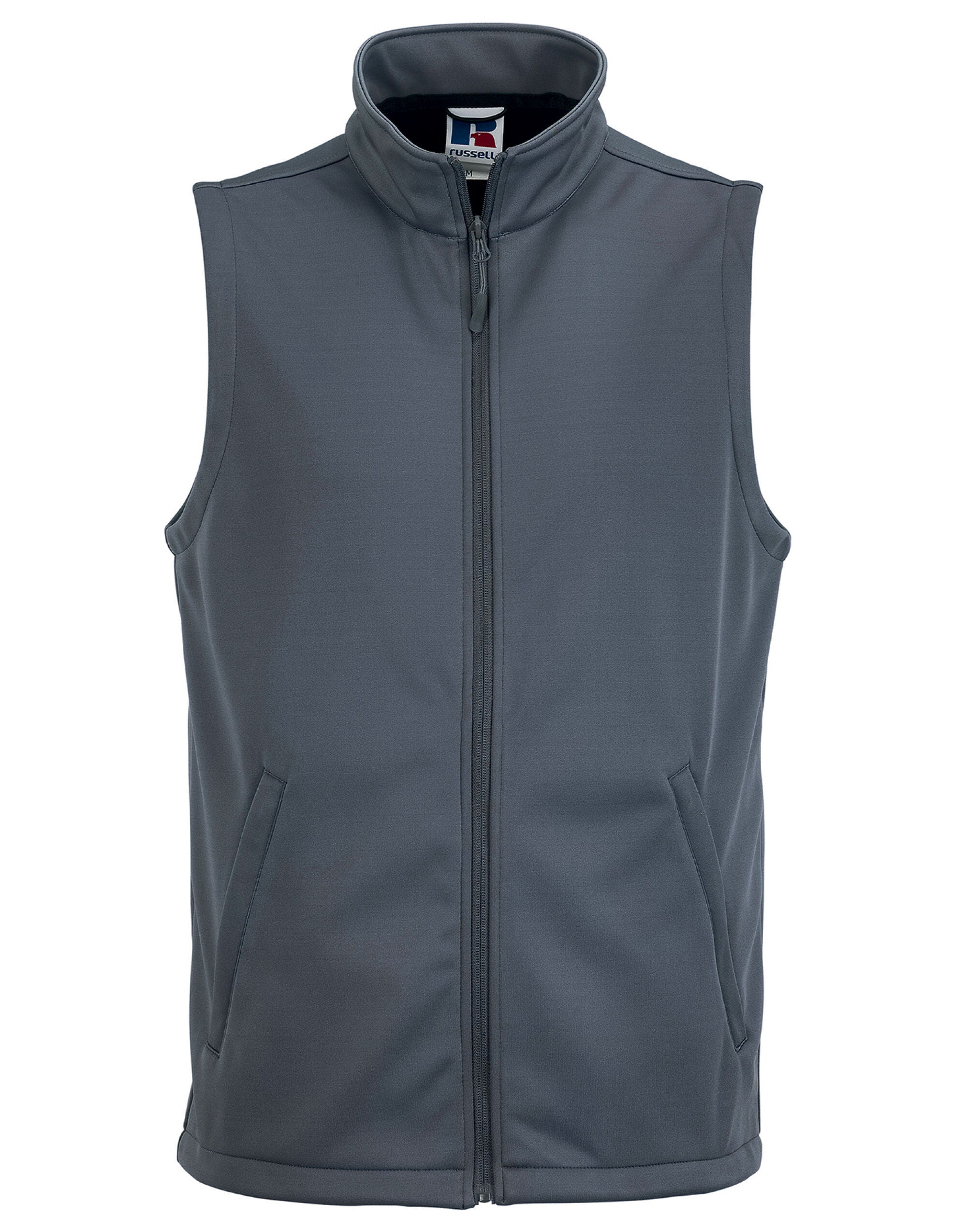 Russell Collection Russell Mens Smart Softshell Gilet r041m - Convoy Grey - Customisable Gilets &amp; Body Warmers