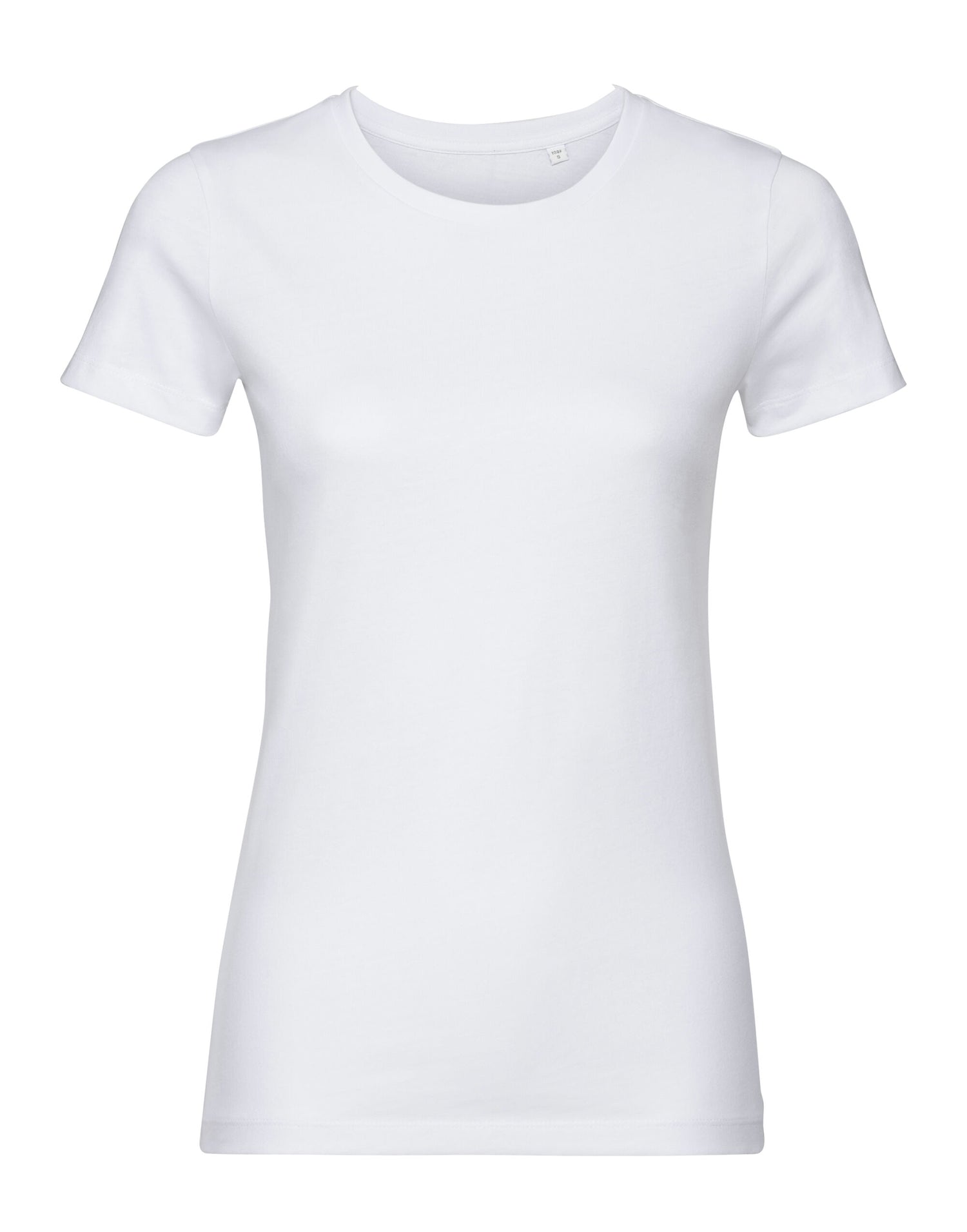 Russell Short Sleeve Collection Russell Short Sleeve Ladies Pure Organic T R108F - White - Customisable T-Shirts