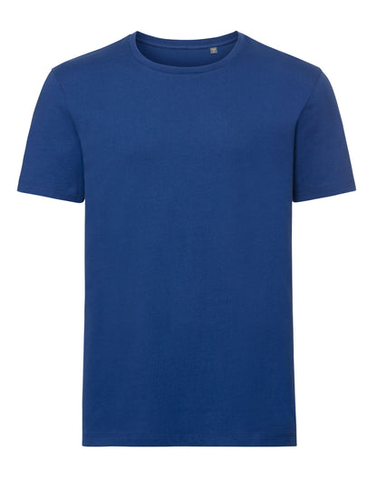 Russell Short Sleeve Collection Russell Short Sleeve Mens Pure Organic T R108M - Bright Royal - Customisable T-Shirts