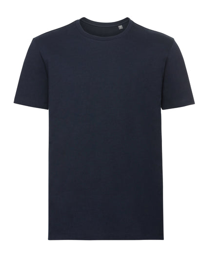 Russell Short Sleeve Collection Russell Short Sleeve Mens Pure Organic T R108M - French Navy - Customisable T-Shirts