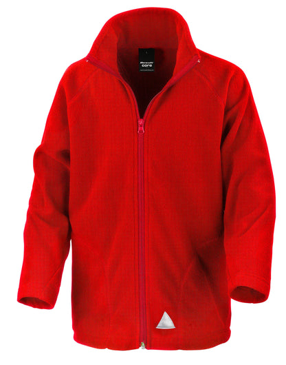 Result Core Junior Microfleece Jacket R114JY - Red - Customisable Jacket