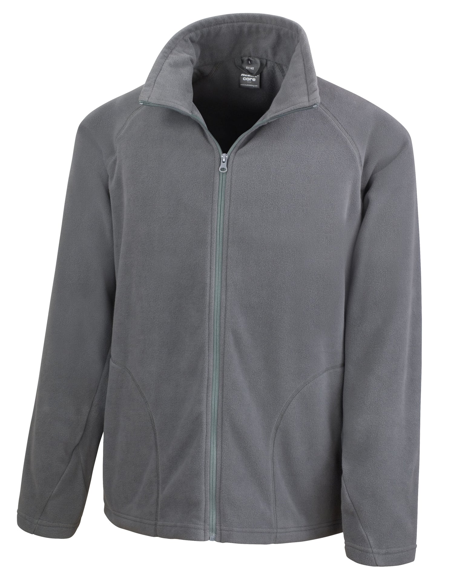 Result Core Mens Microfleece Jacket R114X - Charcoal - Customisable Jackets