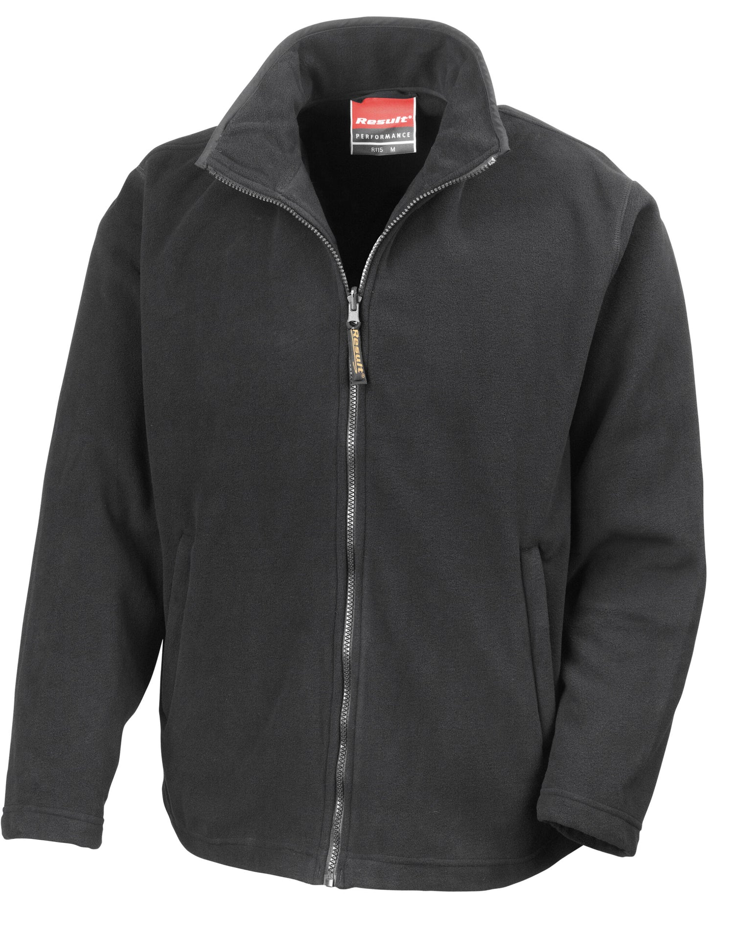 Result Mens Horizon Microfleece Jacket R115M - Black - Customisable Jackets