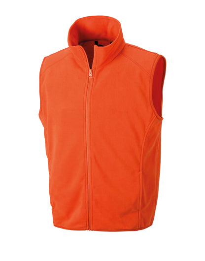 Result Microfleece Gilet r116x - Orange - Customisable Bodywarmer