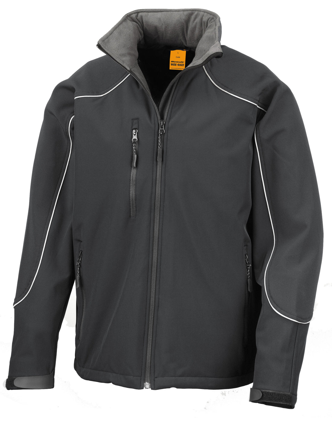 Result Hooded Softshell Jacket R118X - Black - Customisable Softshell Jacket