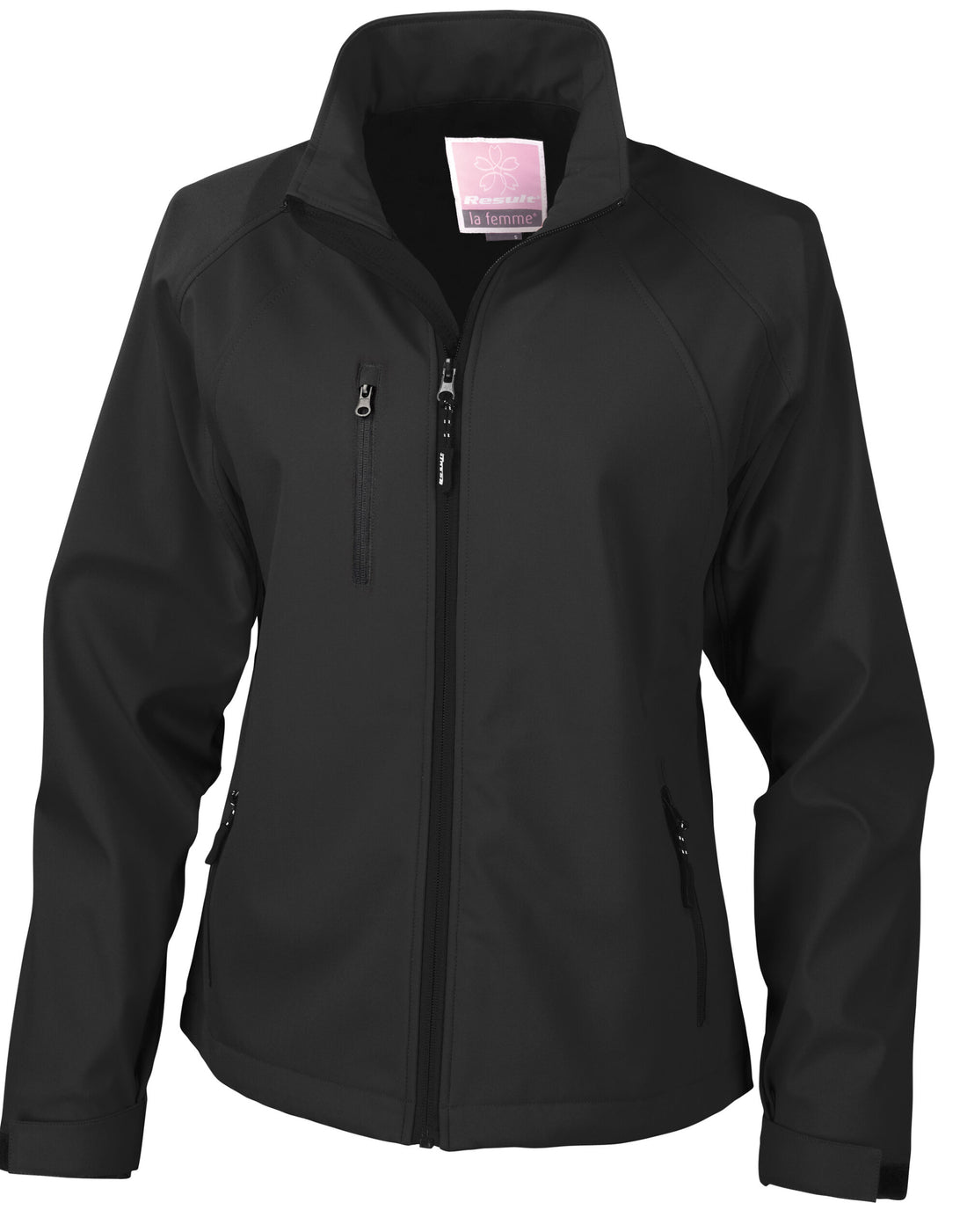 Result Womens Baselayer Softshell Jacket R128F - Black - Customisable Softshell Jacket
