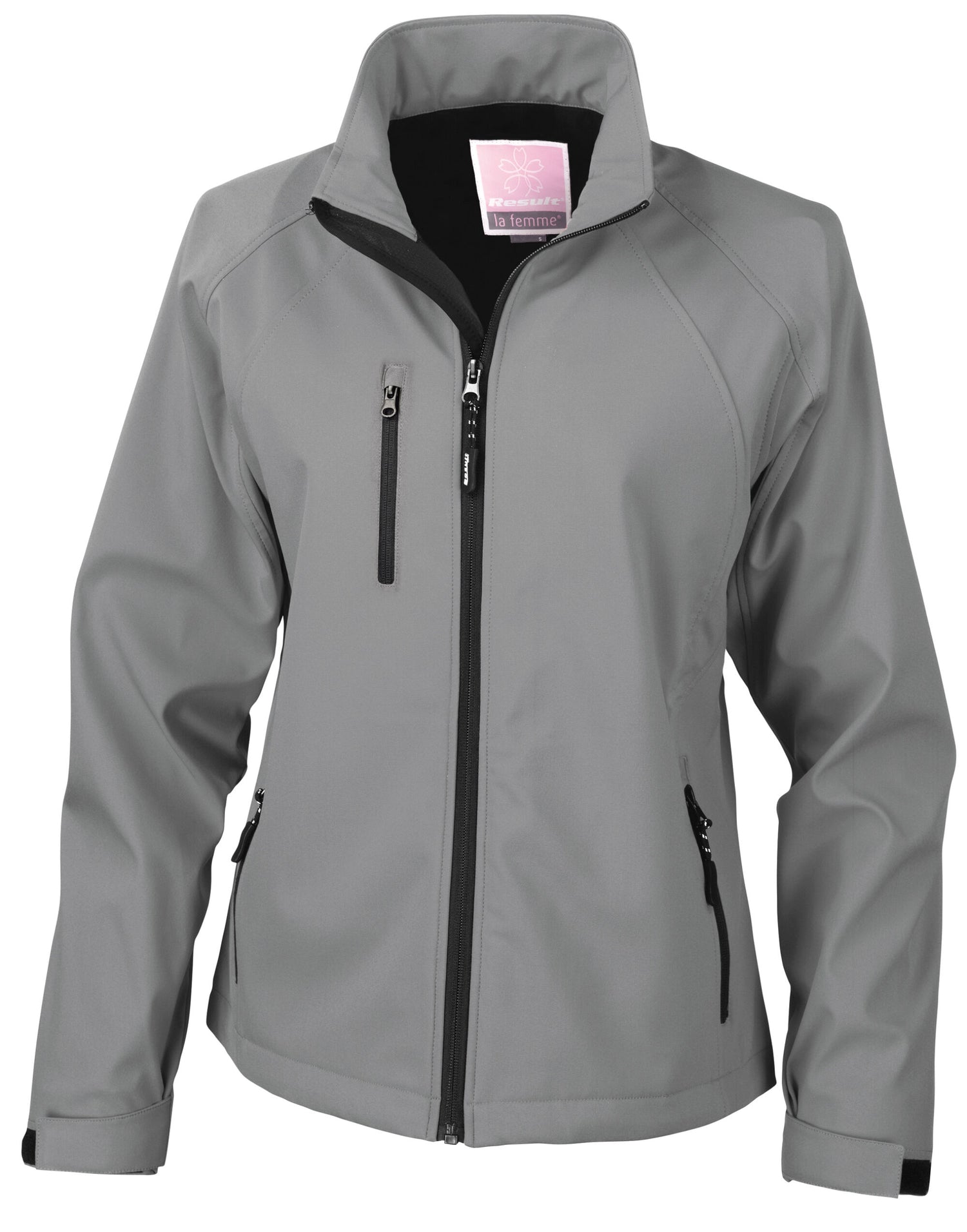 Result Womens Baselayer Softshell Jacket R128F - Silver Grey - Customisable Softshell Jacket