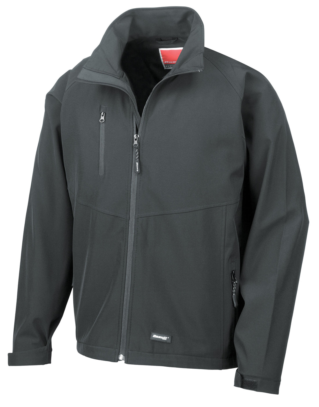 Result Mens Baselayer Softshell Jacket R128M - Black - Customisable Softshell Jacket