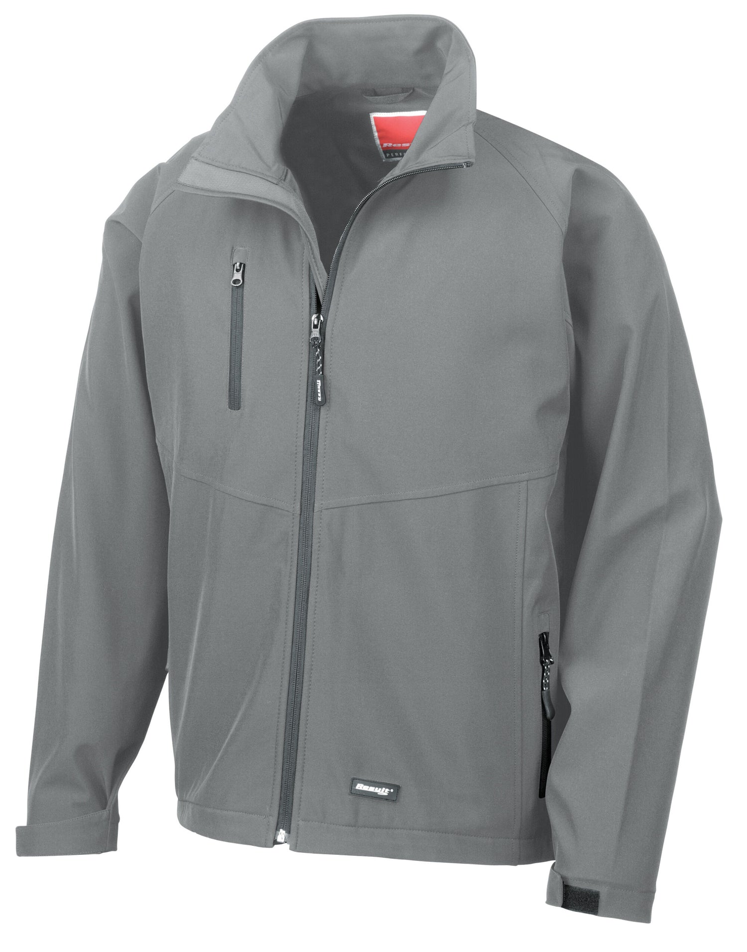 Result Mens Baselayer Softshell Jacket R128M - Silver Grey - Customisable Softshell Jacket