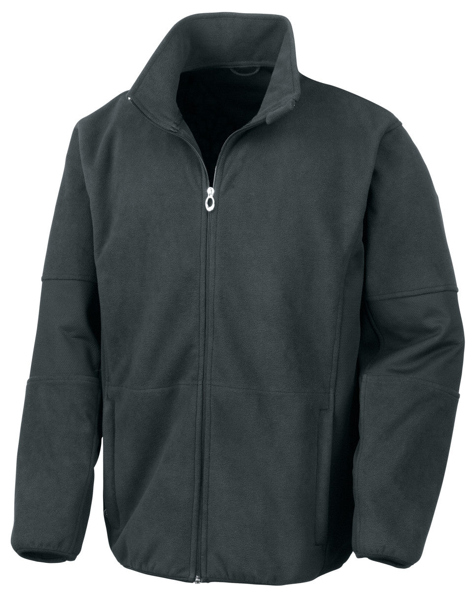 Result Osaka Combed Pile Softshell Jacket R131M - Black - Customisable Jackets