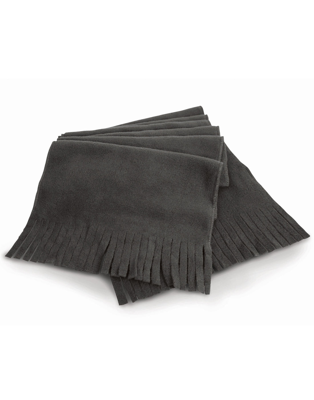 Result Winter Polartherm Tassel Scarf R143X - Charcoal O S - Customisable Scarfs