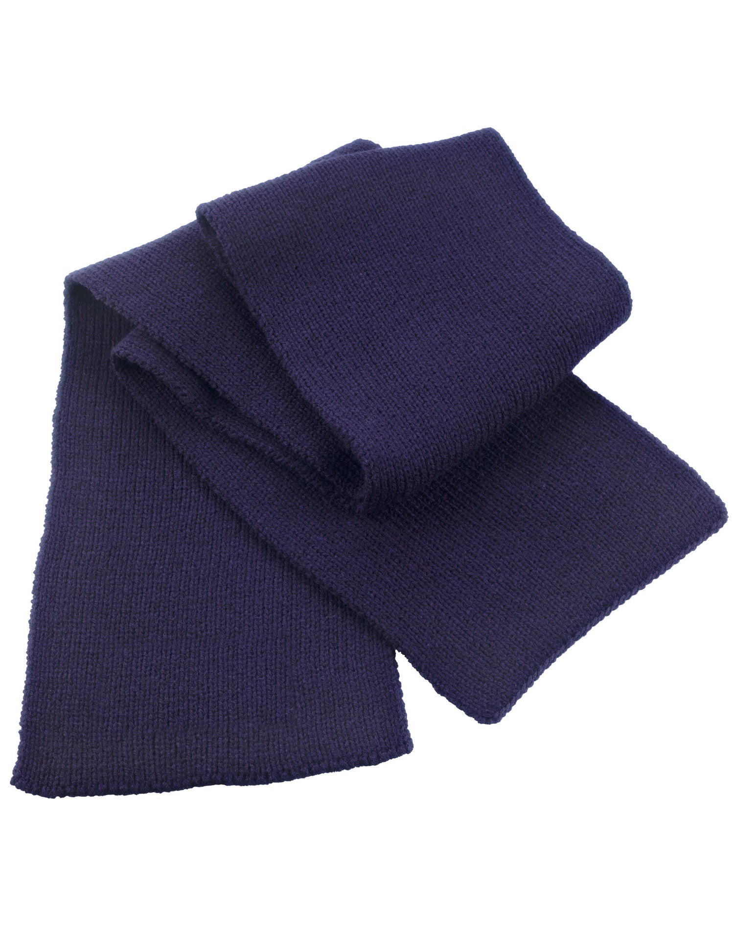 Result Winter Classic Heavy Knit Scarf R145X - Navy Blue O S - Customisable Scarfs
