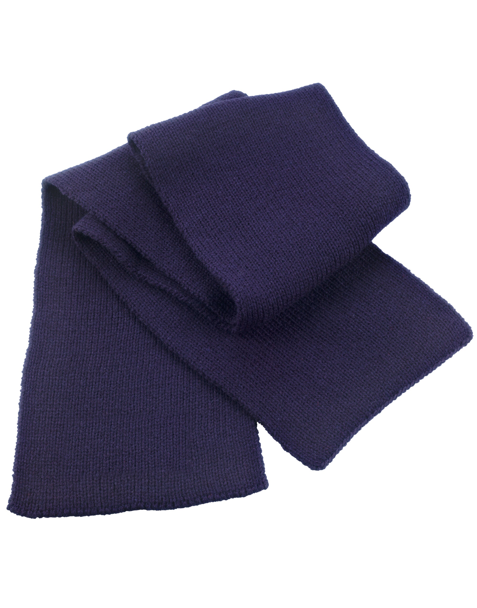 Result Winter Classic Heavy Knit Scarf R145X - Navy Blue O S - Customisable Scarfs