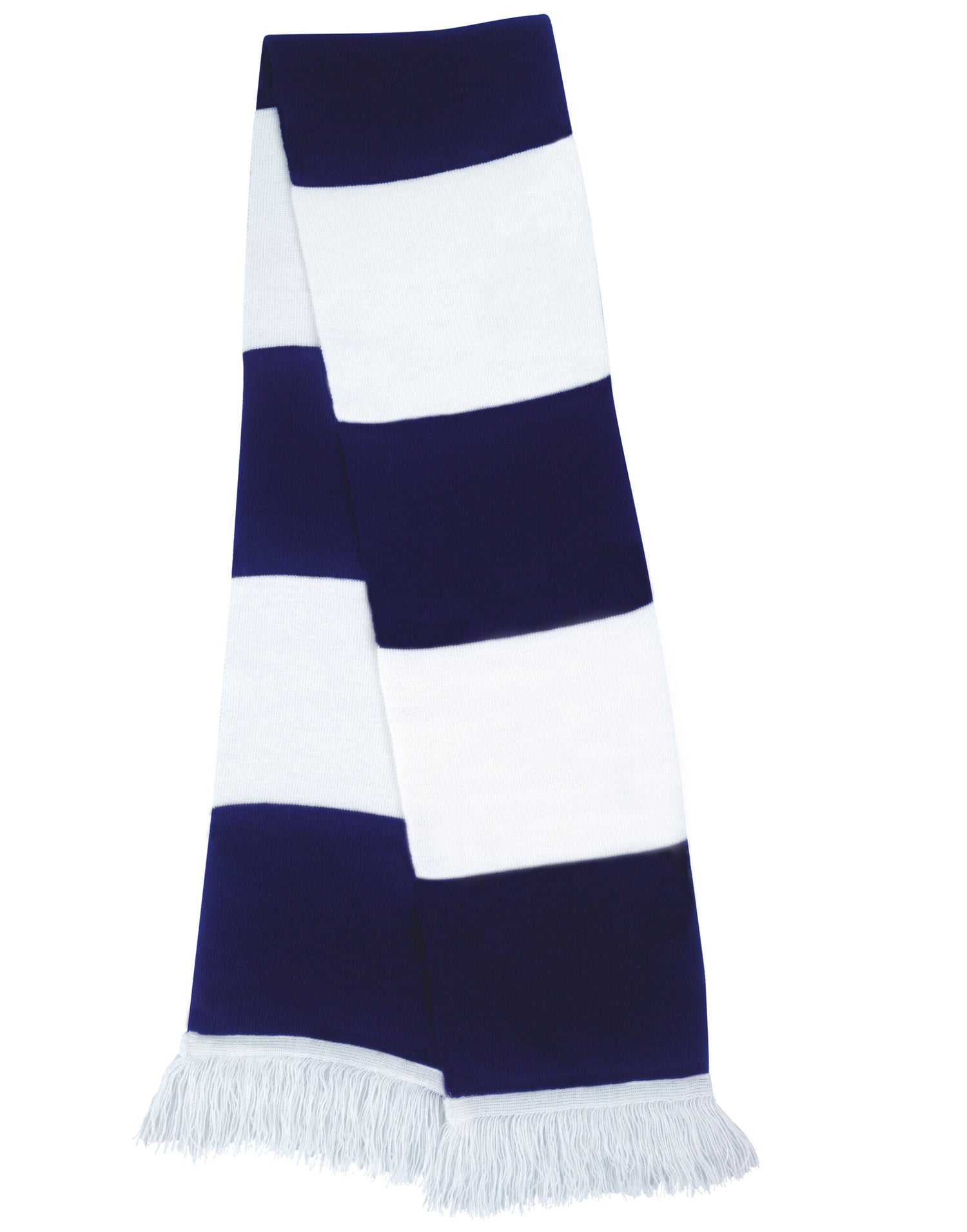 Result Winter Essentials Team Scarf R146X - White Navy O S - Customisable Scarfs