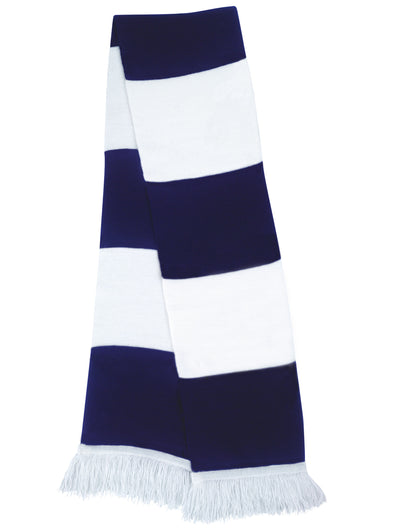 Result Winter Essentials Team Scarf R146X - White Navy O S - Customisable Scarfs