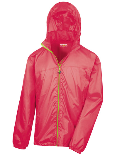 Result Urban LWeight Stowable Jacket R189X - Raspberry Lime - Customisable Jacket