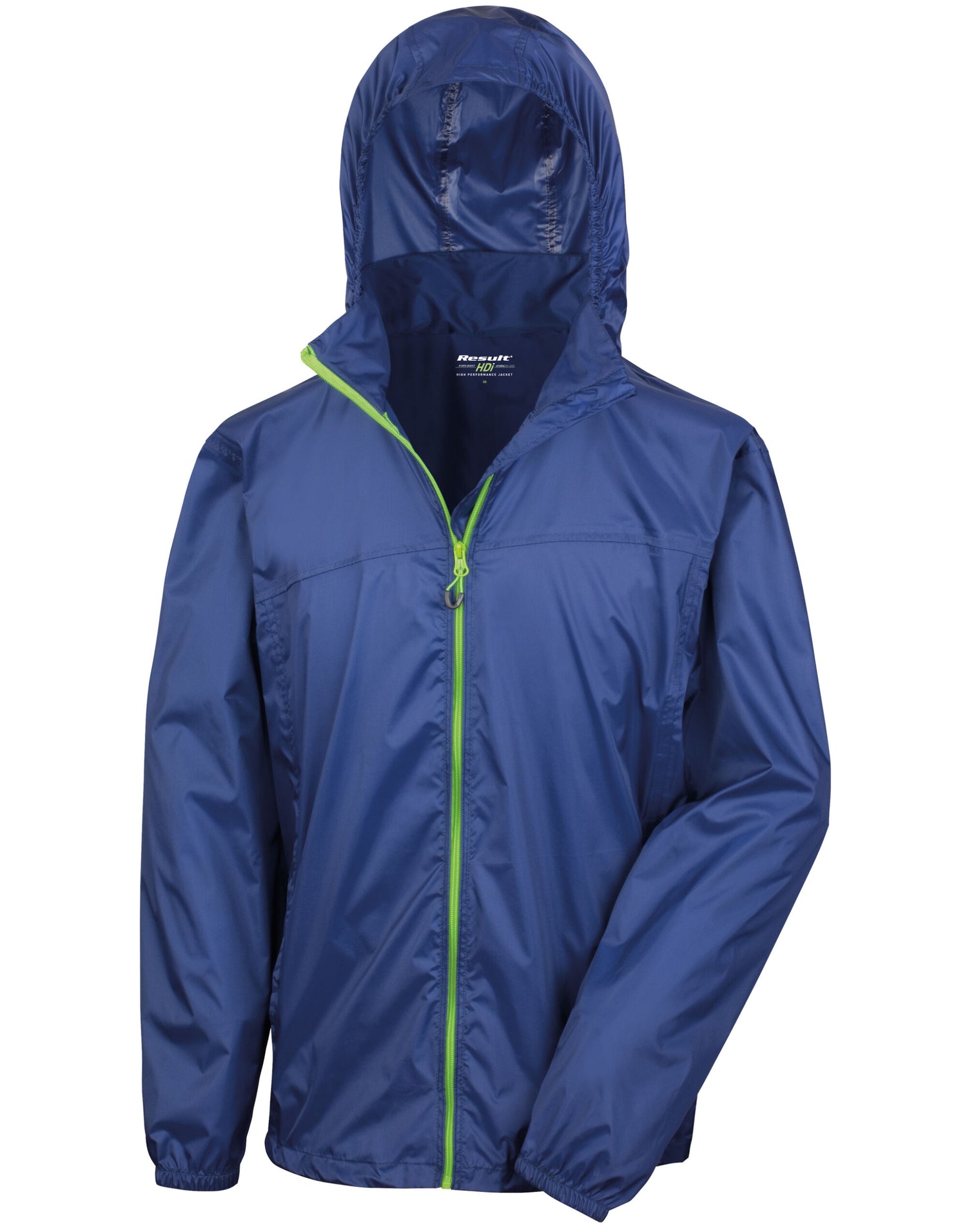 Result Urban LWeight Stowable Jacket R189X - Navy Lime - Customisable Jacket
