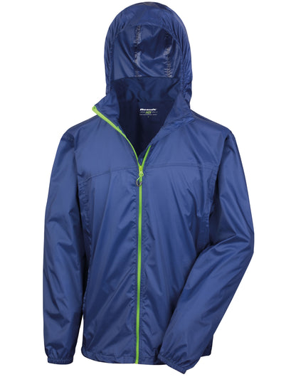 Result Urban LWeight Stowable Jacket R189X - Navy Lime - Customisable Jacket