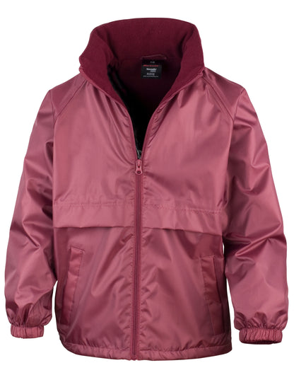 Result Core Youth Microfleece Jacket R203JY - Burgundy - Customisable Jacket