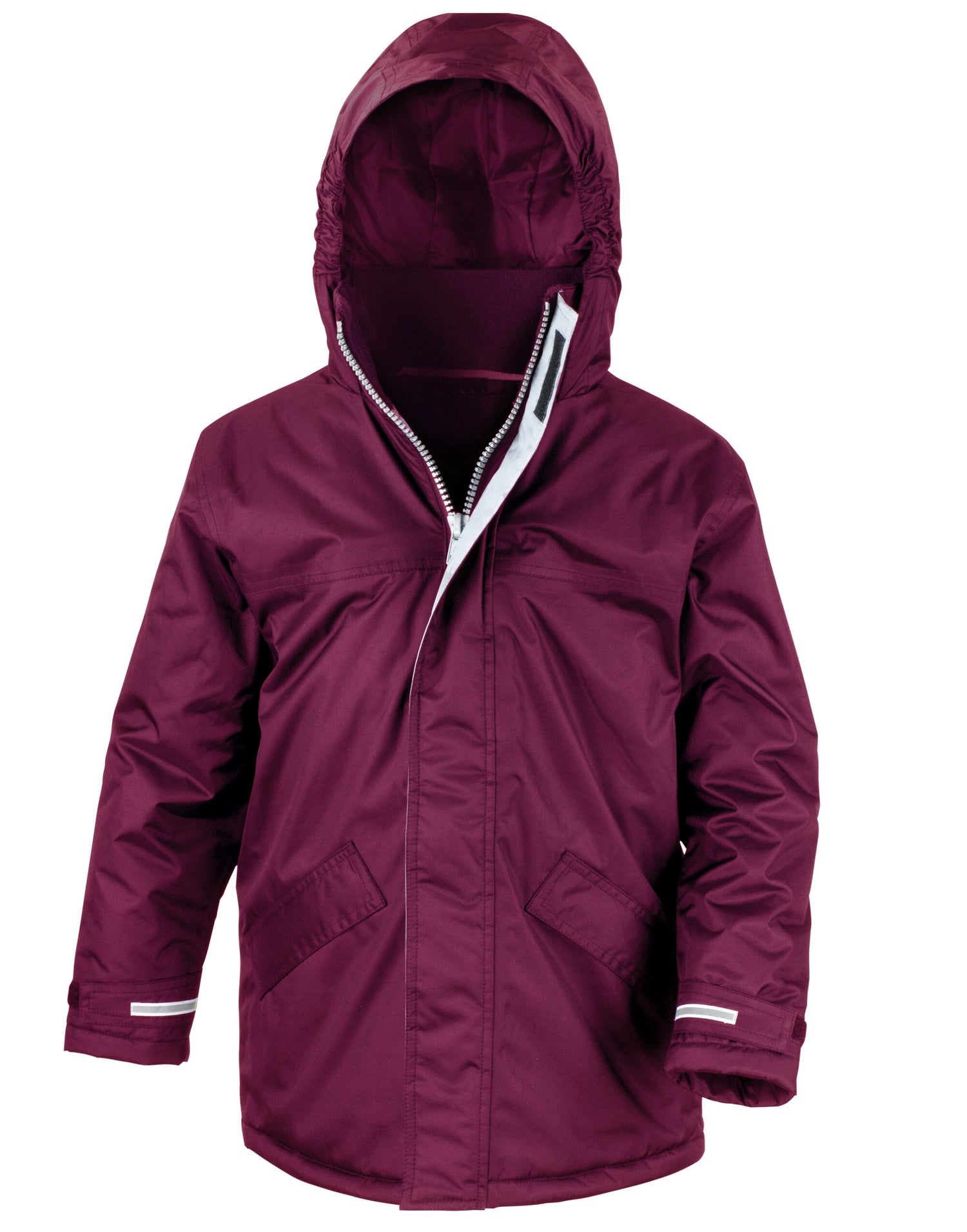 Result Core Youth Winter Parka r207jy - Burgundy - Customisable Outerwear