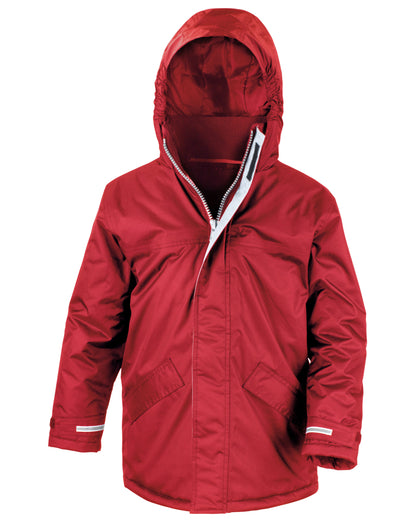 Result Core Youth Winter Parka r207jy - Red - Customisable Outerwear