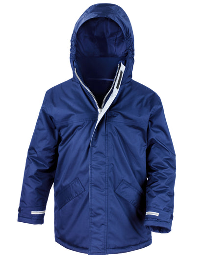 Result Core Youth Winter Parka r207jy - Royal Blue - Customisable Outerwear