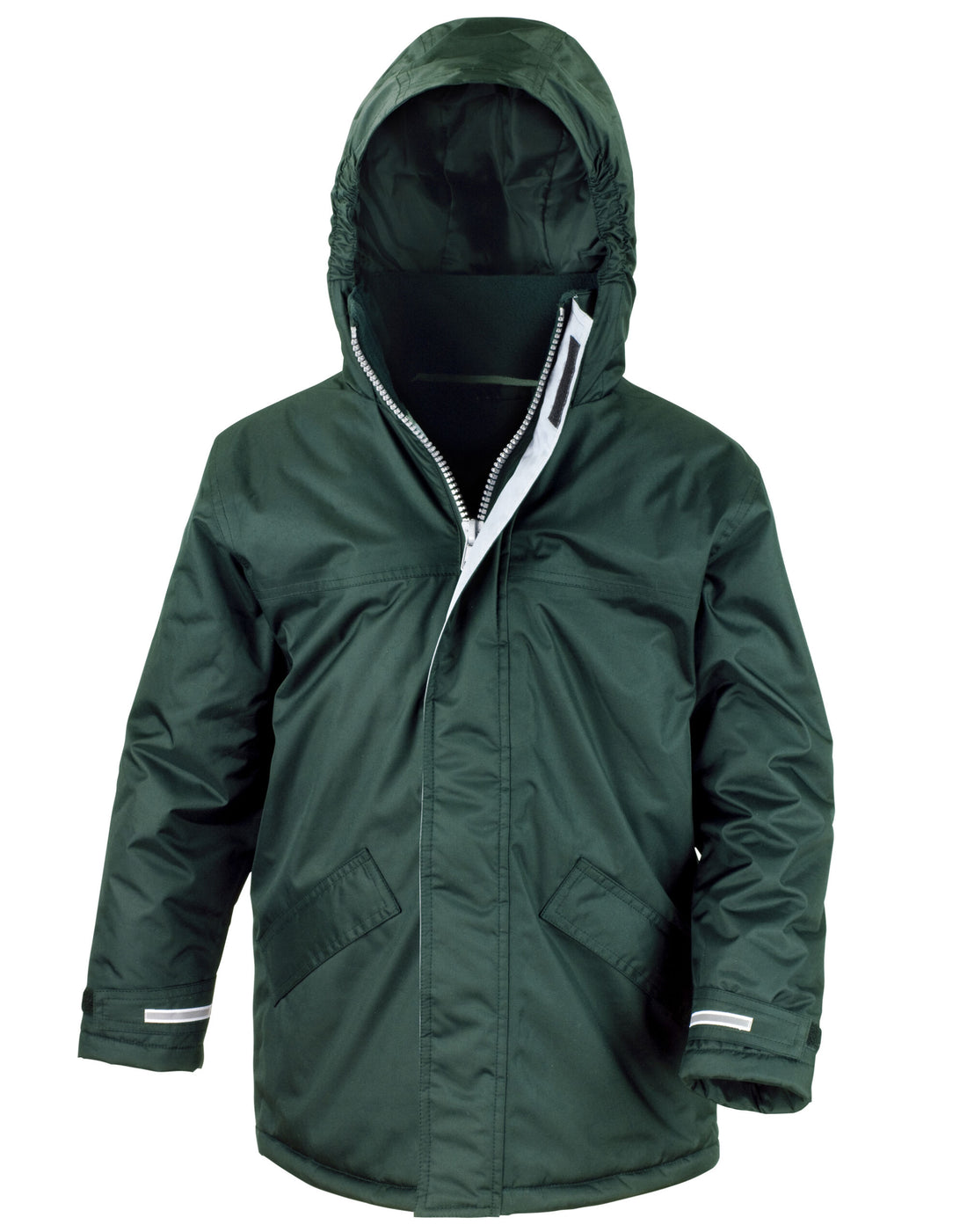 Result Core Youth Winter Parka r207jy - Bottle Green - Customisable Outerwear