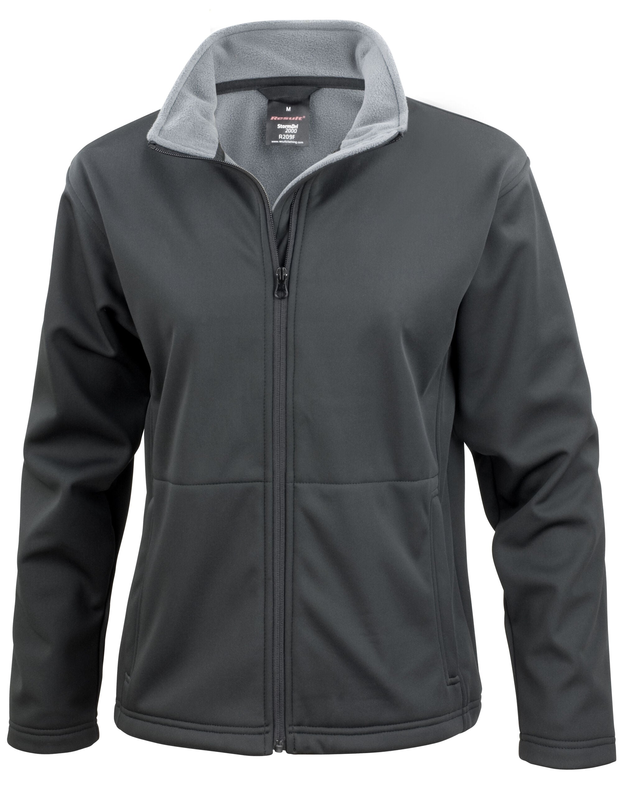 Result Core Ladies Soft Shell Jacket R209F - Black - Customisable Jackets