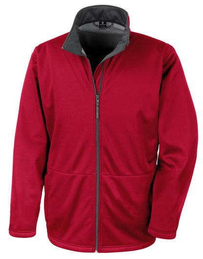 Result Core Mens Soft Shell Jacket R209M - Red - Customisable Jacket
