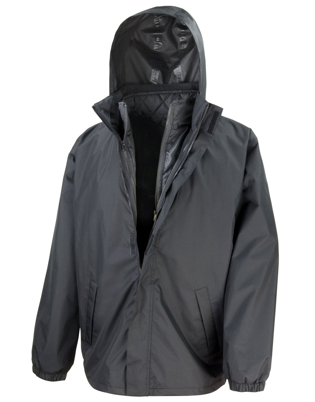 Result Core 3in1 Jacket With Bodywarmer R215X - Black - Customisable Jacket