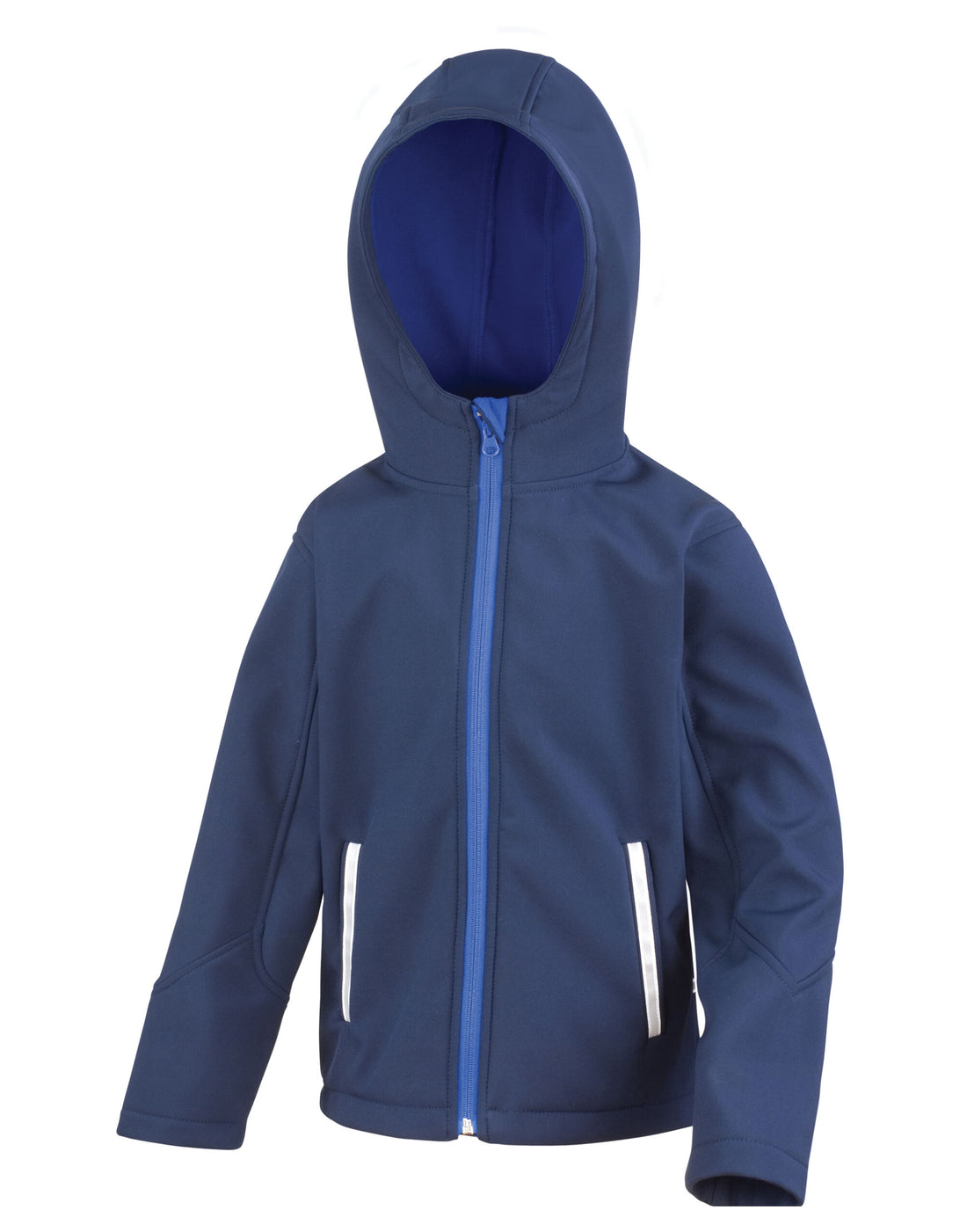 Result Core Junior Hooded Softshell Jacket r224jy - Navy Royal - Customisable Jacket