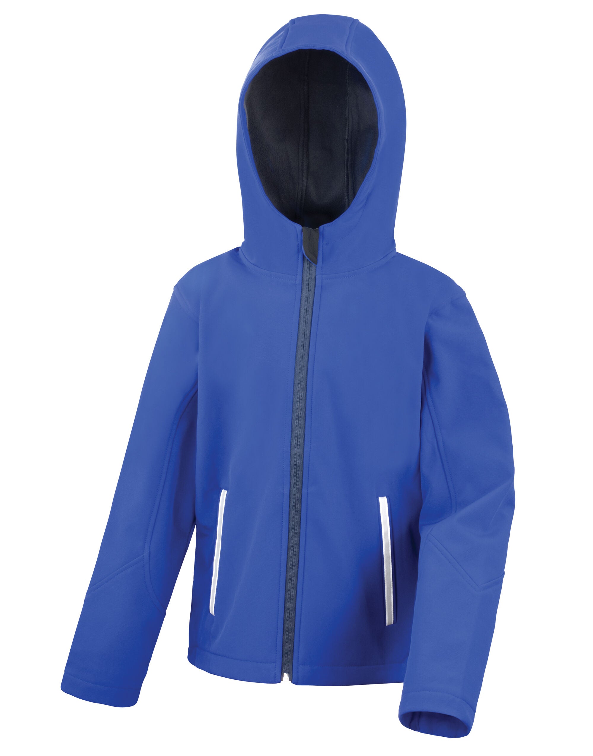 Result Core Junior Hooded Softshell Jacket r224jy - Royal Navy - Customisable Jacket