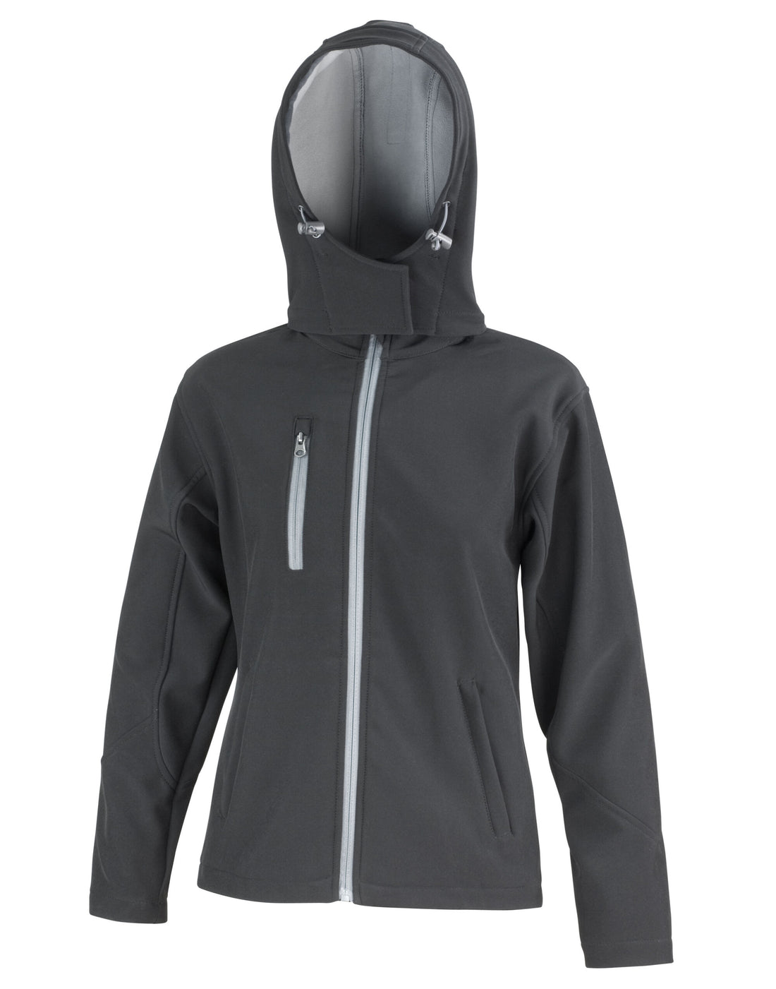 Result Core Women Peformance Hood SShell R230F - Black Grey - Customisable Jackets
